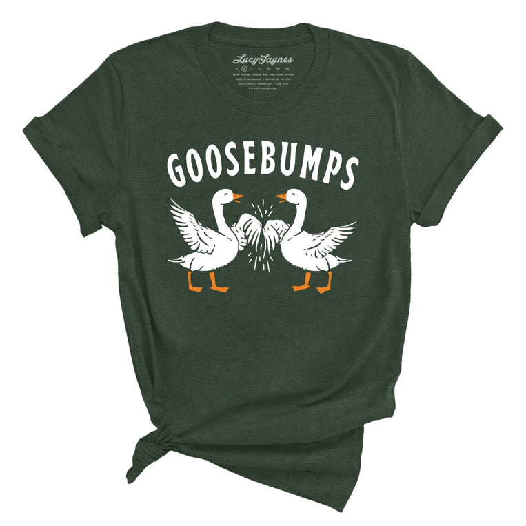 Goosebumps Graphic Tee - Heather Forest
