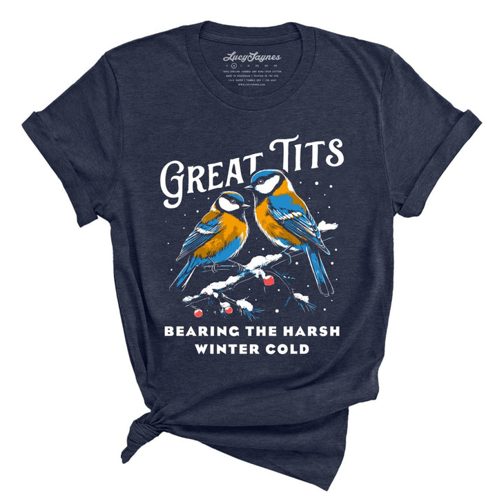 Great Tits Winter Cold Tee