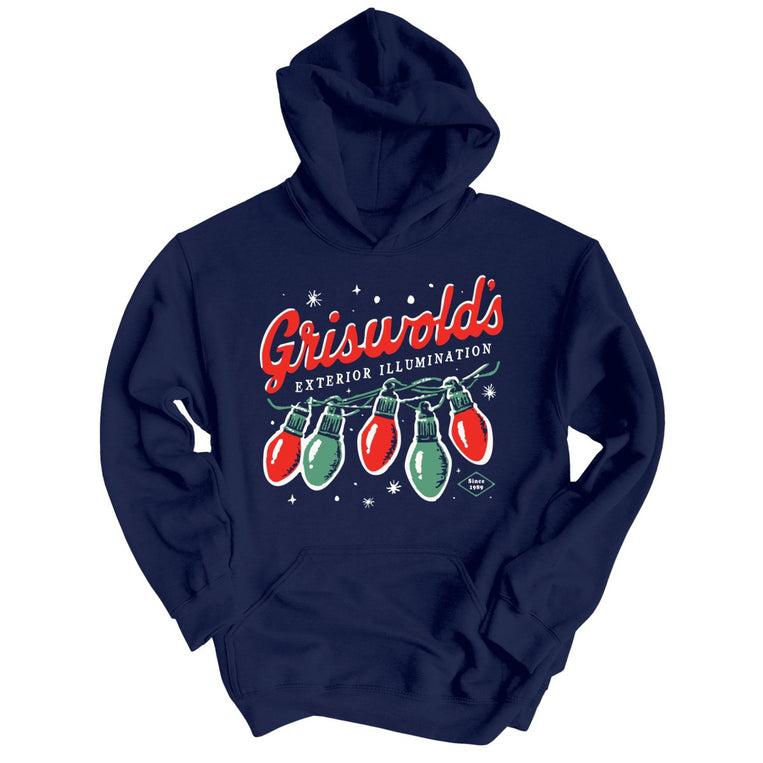 Griswold's Exterior Illumination Graphic Hoodie - Navy