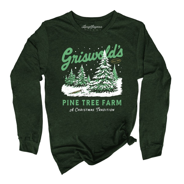 Griswold's Pine Tree Farm Graphic Long Sleeve Tee