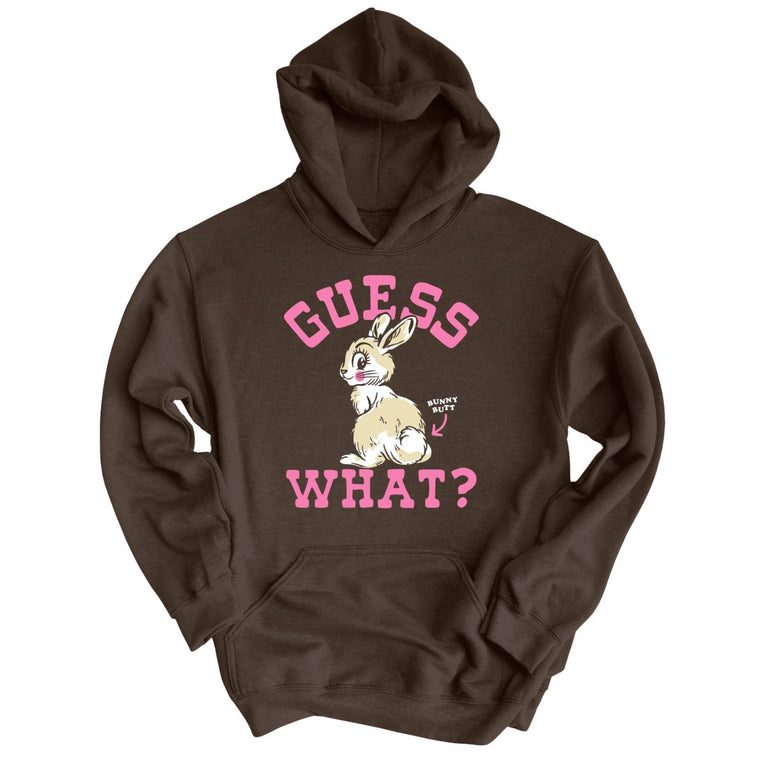 Guess What Bunny Butt Graphic Hoodie - Dark Chocolate