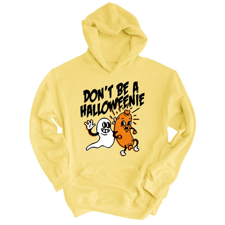 Halloweenie Graphic Hoodie - Light Yellow