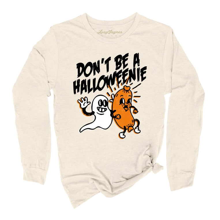 Halloweenie Graphic Long Sleeve Tee - Natural