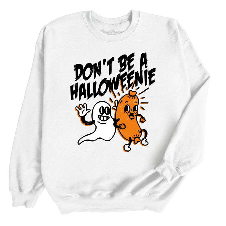 Halloweenie Graphic Sweatshirt - White