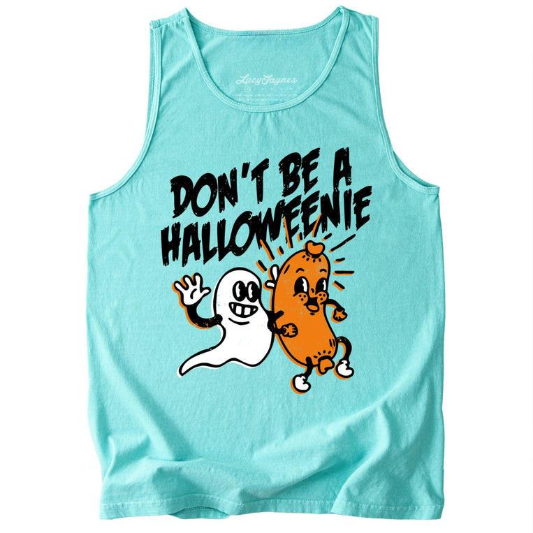 Halloweenie Comfort Colors Graphic Tank Top - Chalky Mint