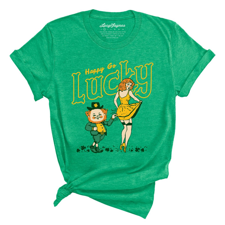 Happy Go Lucky Graphic Tee - Heather Kelly