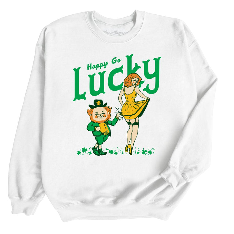 Happy Go Lucky Graphic Sweatshirt