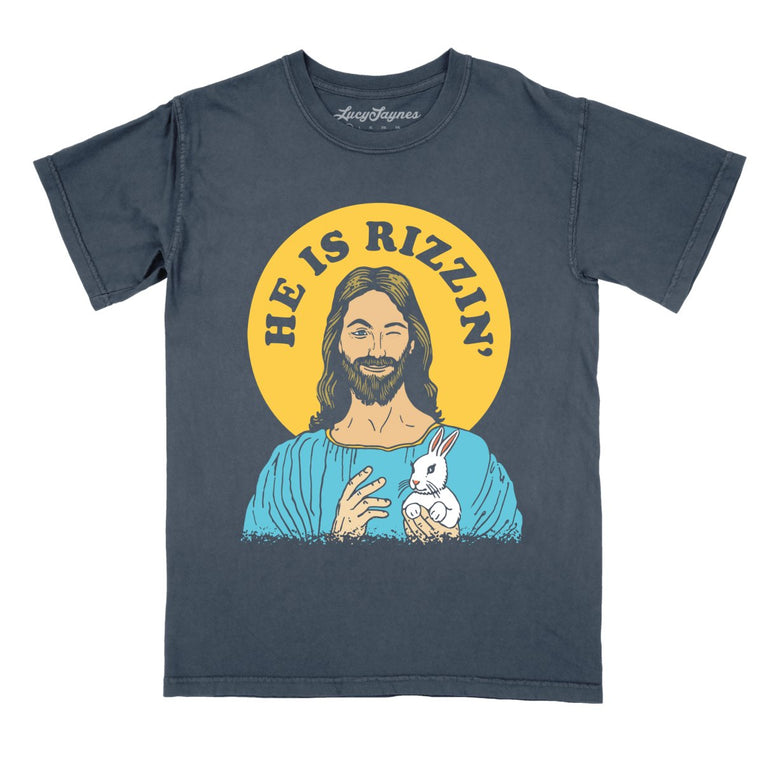 He Is Rizzin' Comfort Colors Graphic Tee