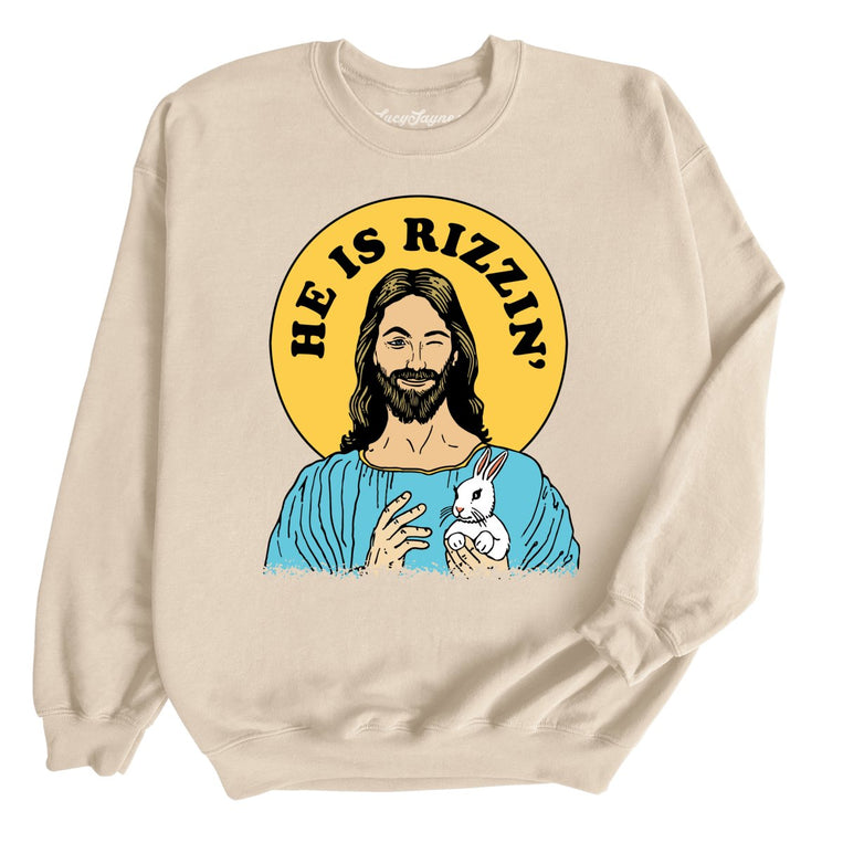 He Is Rizzin' Graphic Sweatshirt