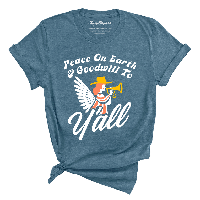 Goodwill To Y'all Graphic Tee - Deep Teal