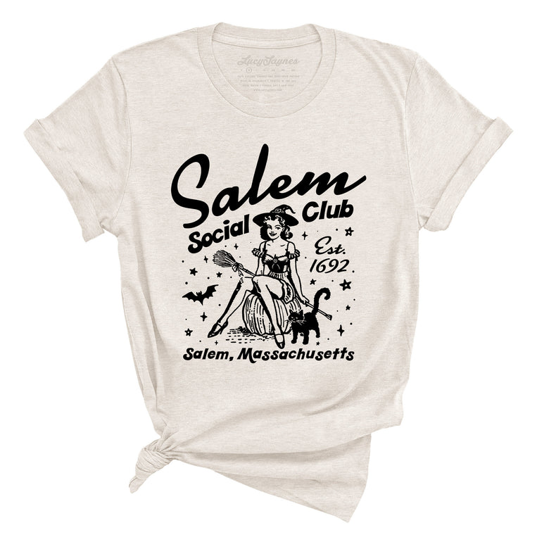 Salem Social Club Graphic Tee - Heather Dust