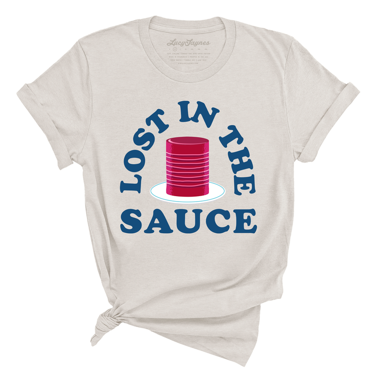 Lost In The Sauce Graphic Tee - Heather Dust