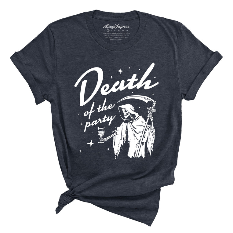 Death Of The Party Graphic Tee - Heather Midnight Navy