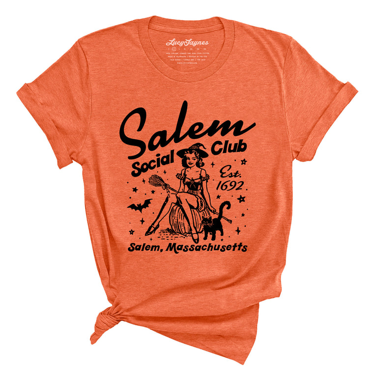 Salem Social Club Graphic Tee - Heather Orange