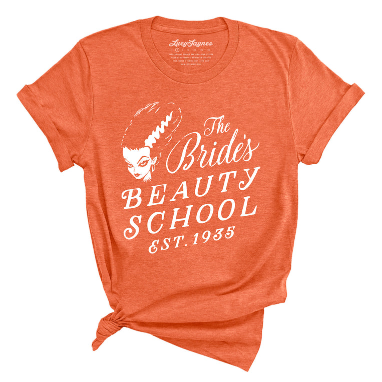 The Bride's Beauty School Graphic Tee - Heather Orange