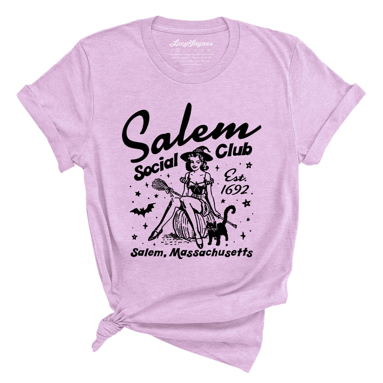 Salem Social Club Graphic Tee - Heather Prism Lilac