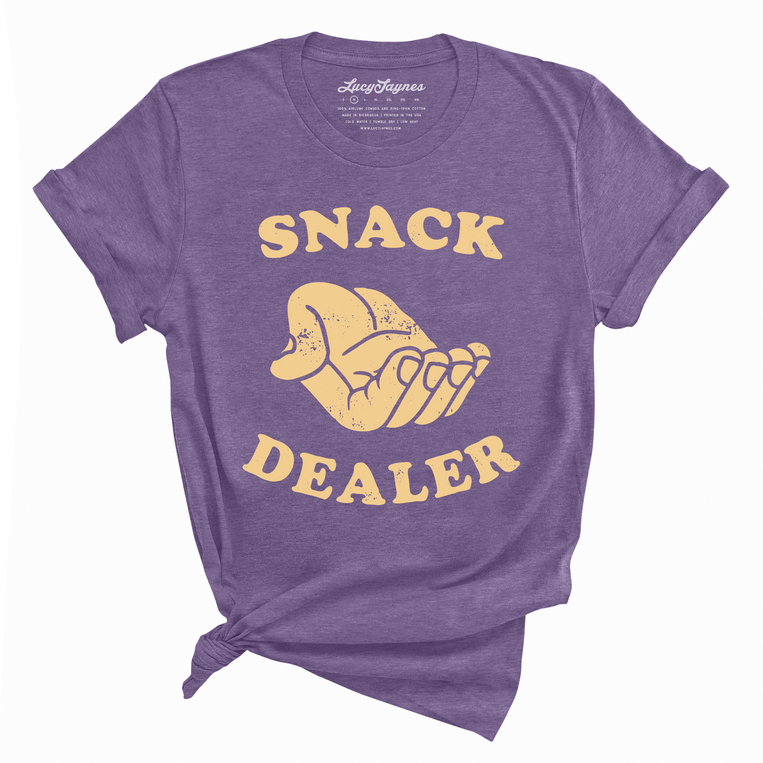 Snack Dealer Graphic Tee - Heather Purple