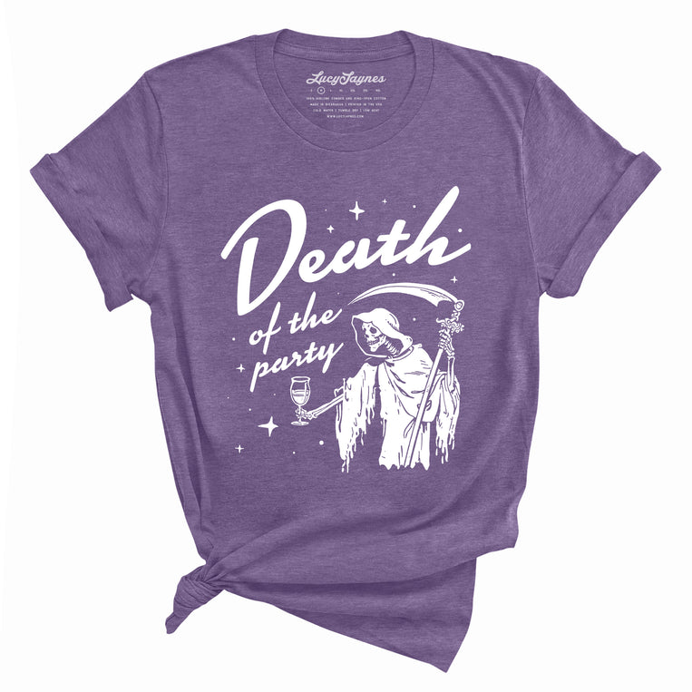 Death Of The Party Graphic Tee - Heather Team Purple