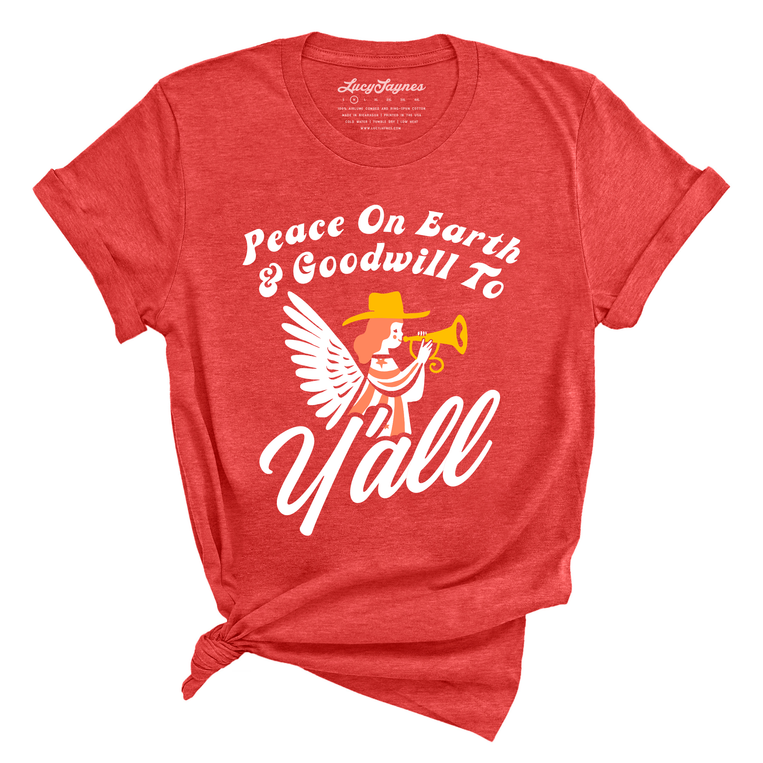 Goodwill To Y'all Graphic Tee - Heather Red
