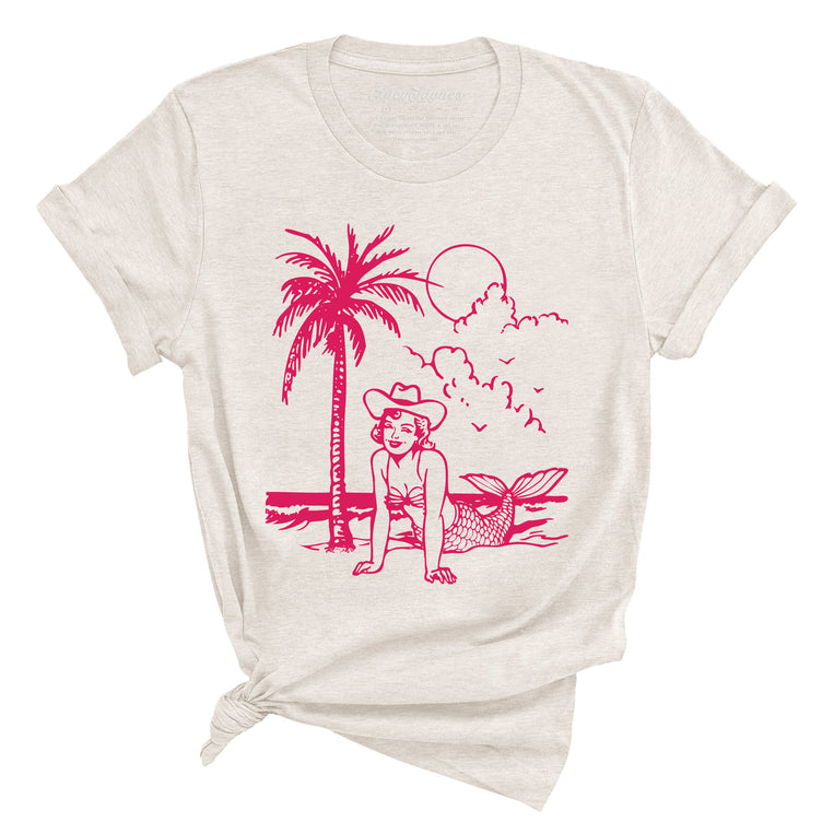 Coastal Cowgirl Graphic Tee - Heather Dust