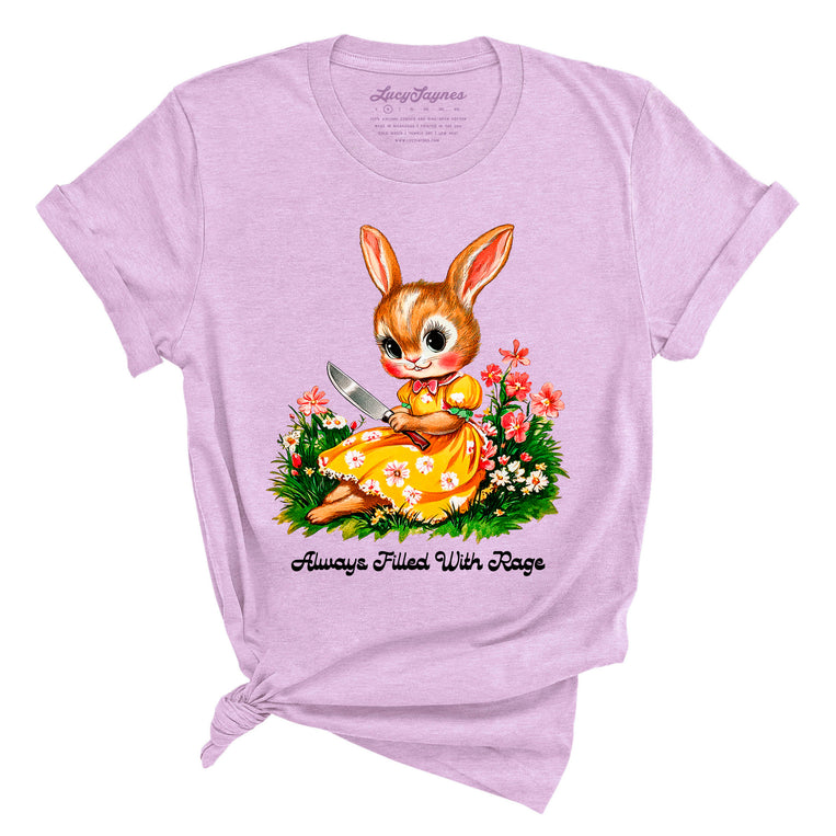 Always Filled With Rage Graphic Tee - Heather Prism Lilac