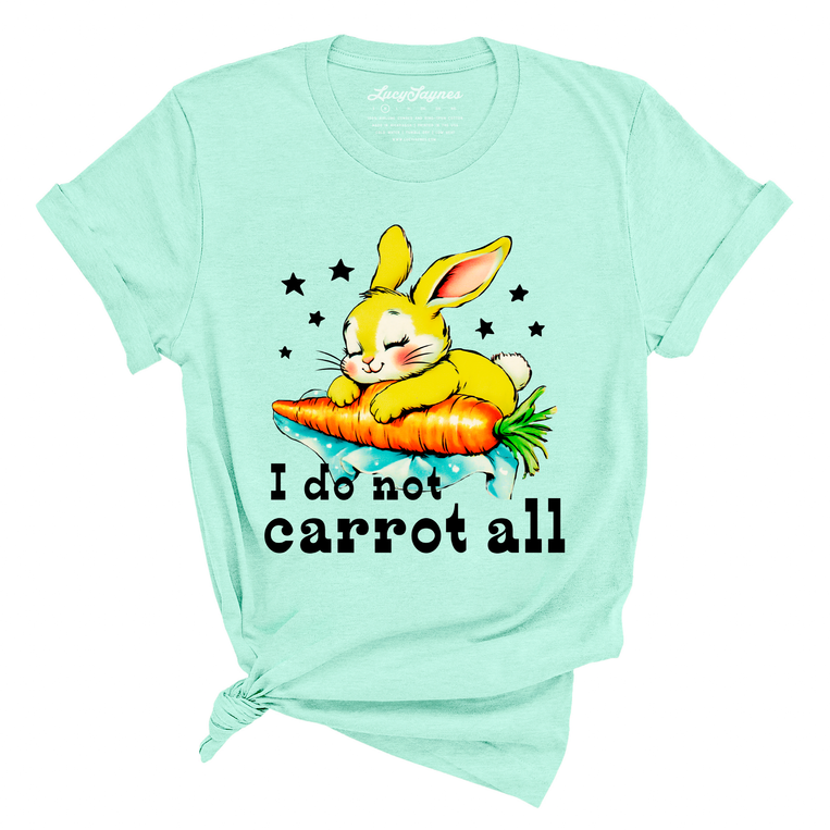 I Do Not Carrot All Graphic Tee - Heather Mint