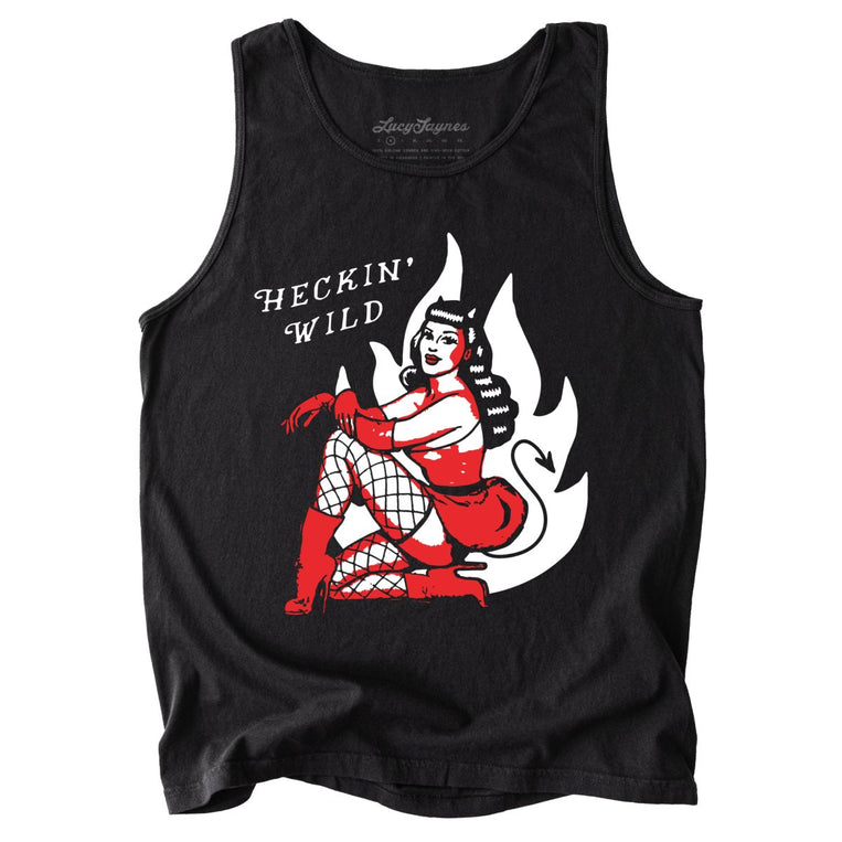 Heckin Wild Comfort Colors Graphic Tank Top