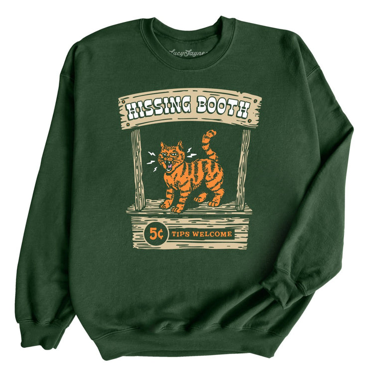 Hissing Booth Graphic Sweatshirt - Forest Green