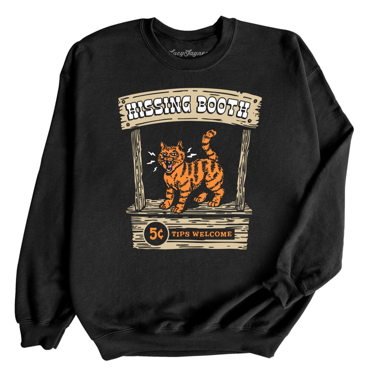 Hissing Booth Graphic Sweatshirt - Black