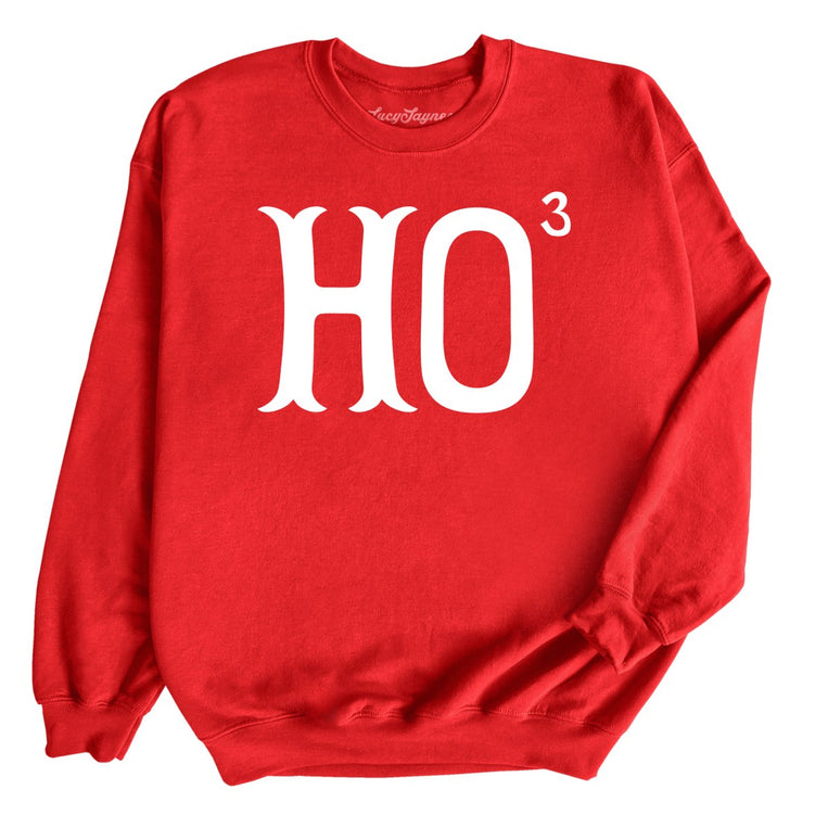 Ho to the Third Graphic Sweatshirt - Red