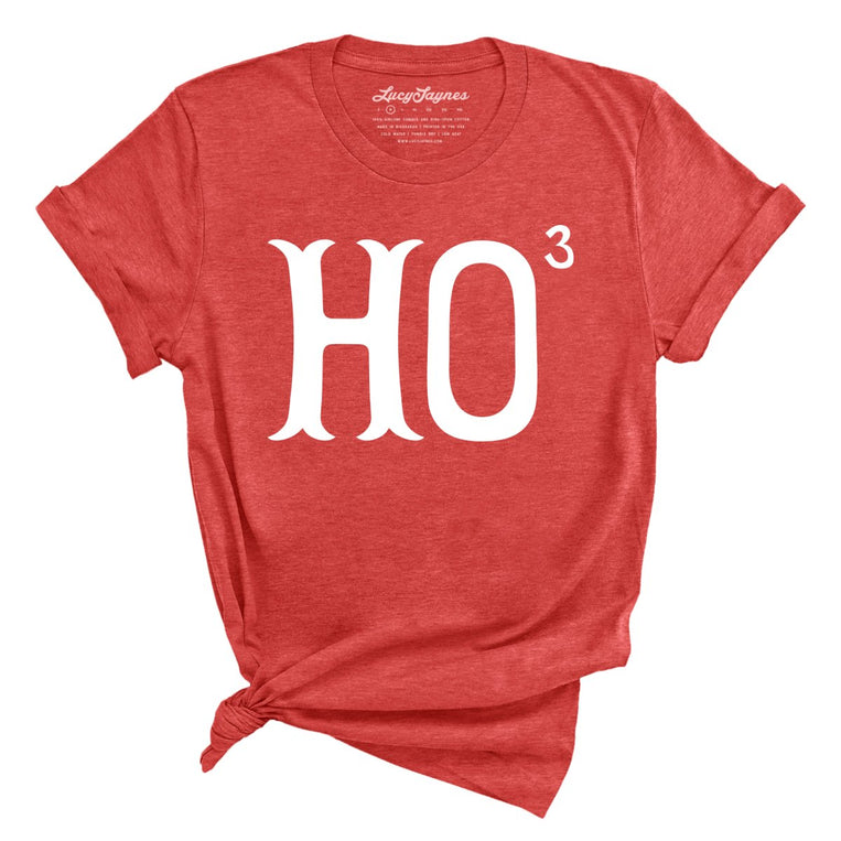 Ho to the Third Graphic Tee - Heather Red