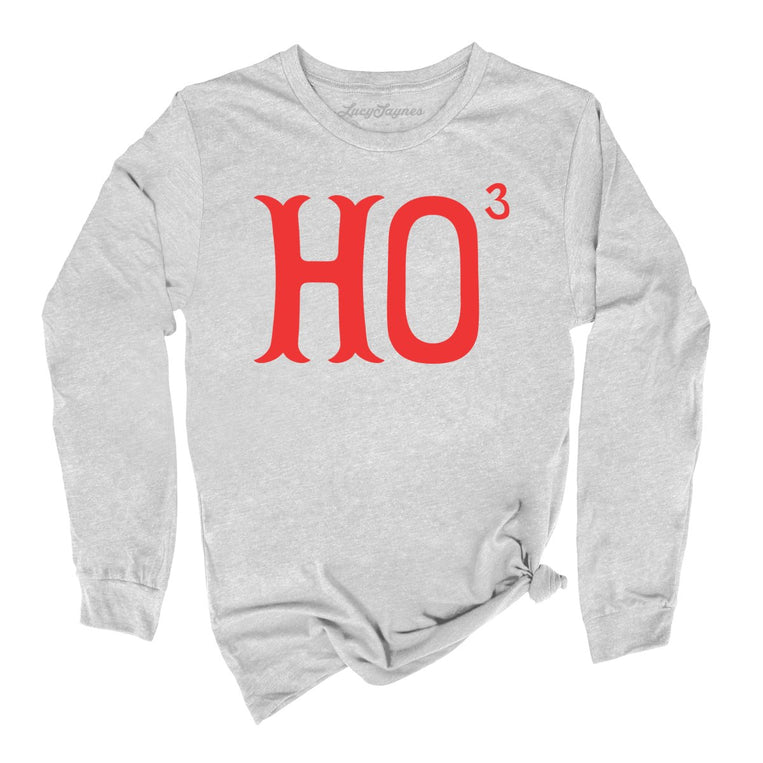 Ho to the Third Graphic Long Sleeve Tee - Athletic Heather