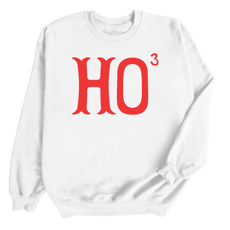 Ho to the Third Graphic Sweatshirt - White