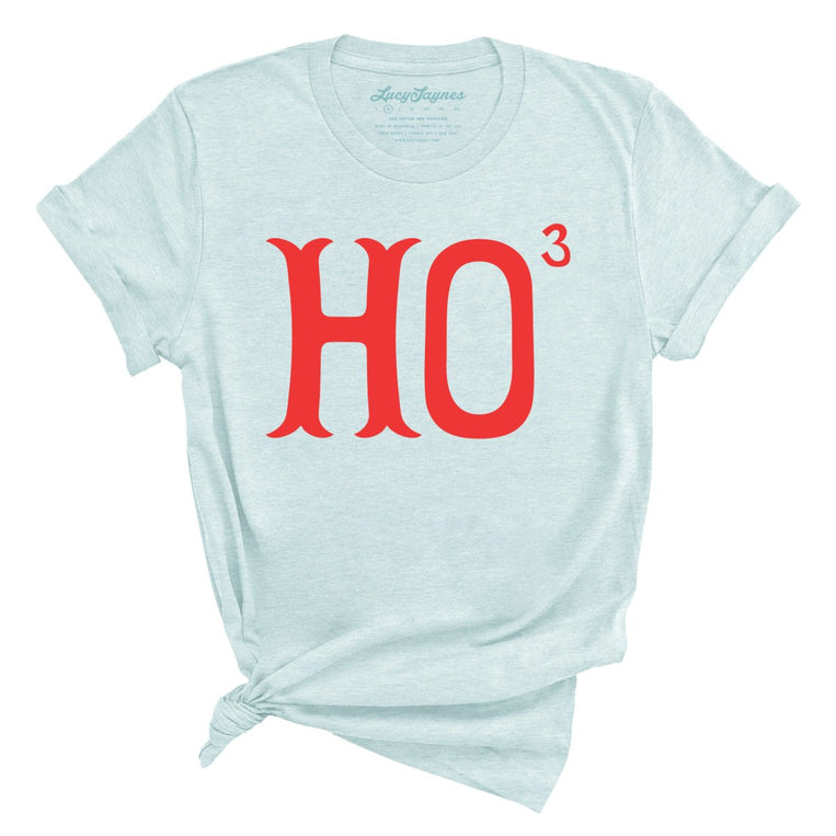 Ho to the Third Graphic Tee - Heather Ice Blue