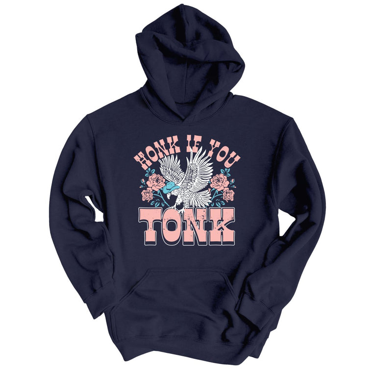 Honk if You Tonk Graphic Hoodie - Classic Navy