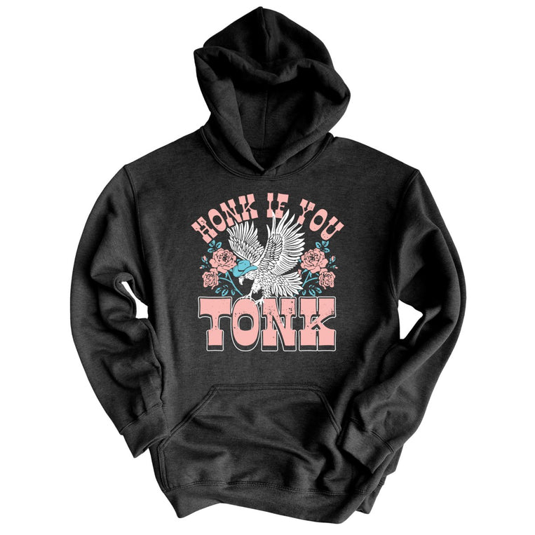 Honk if You Tonk Graphic Hoodie - Charcoal Heather