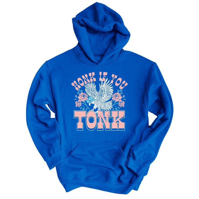 Honk if You Tonk Graphic Hoodie - Royal