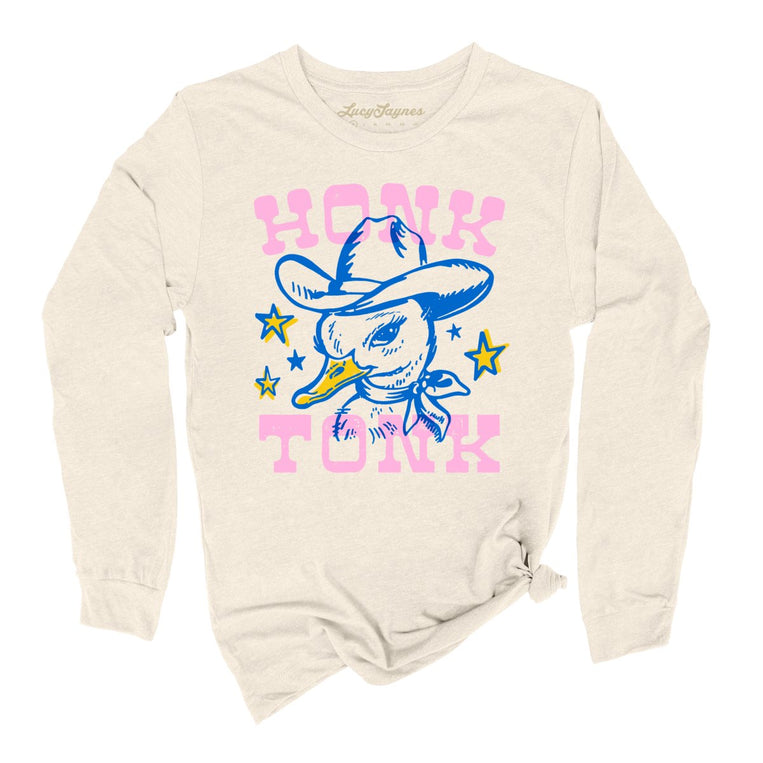 Honk Tonk Graphic Long Sleeve Tee - Natural