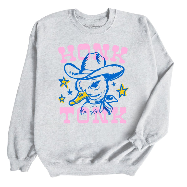 Honk Tonk Graphic Sweatshirt - Ash