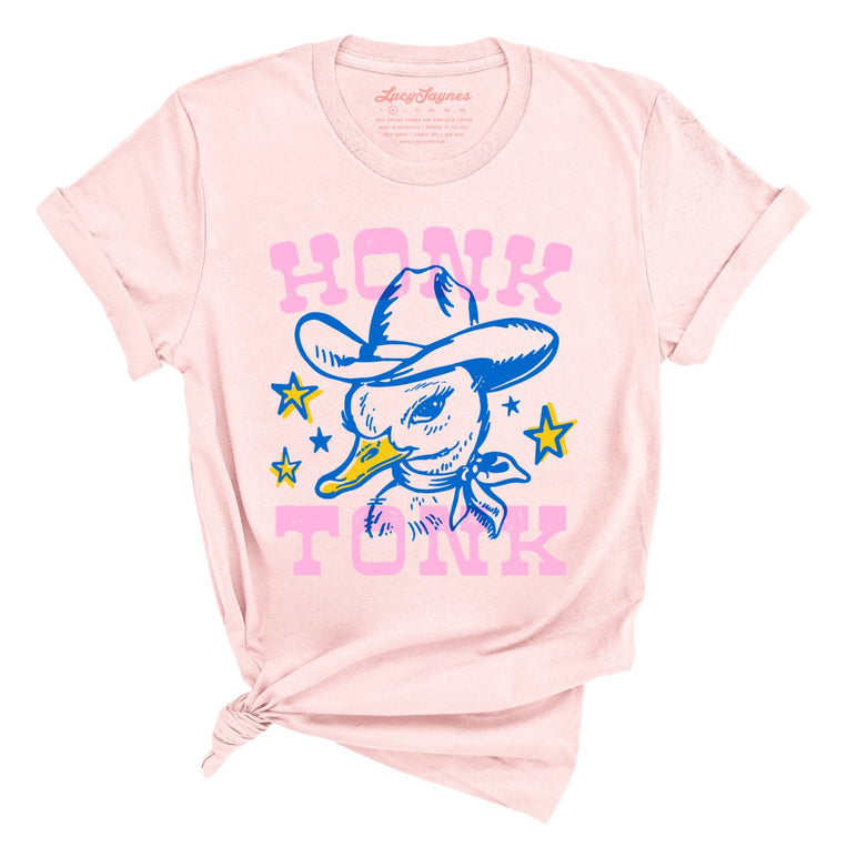Honk Tonk Graphic Tee - Soft Pink