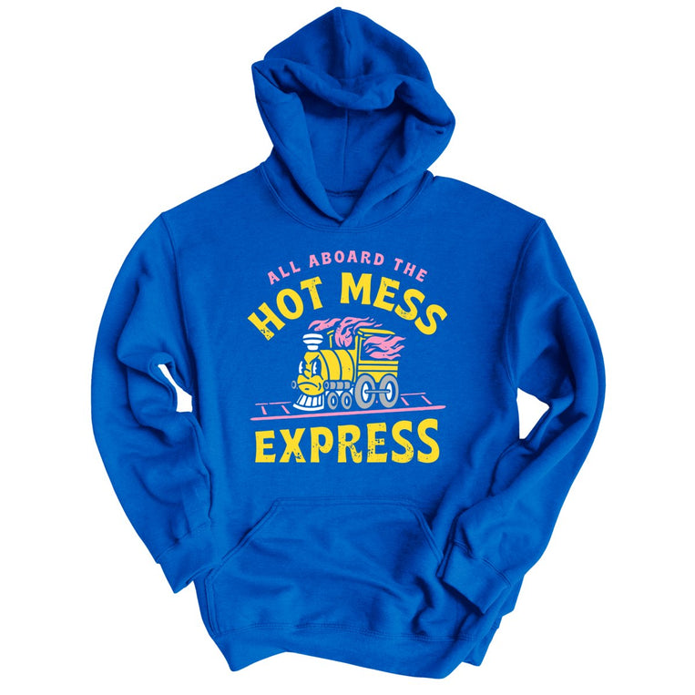 Hot Mess Express Graphic Hoodie - Royal