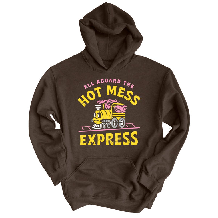 Hot Mess Express Graphic Hoodie - Dark Chocolate