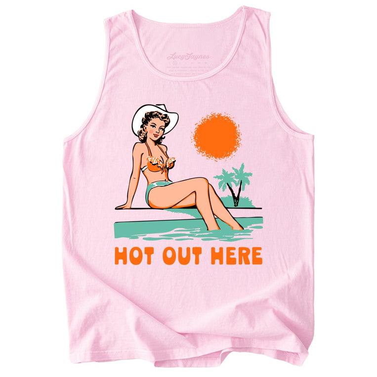 Hot Out Here Comfort Colors Graphic Tank Top