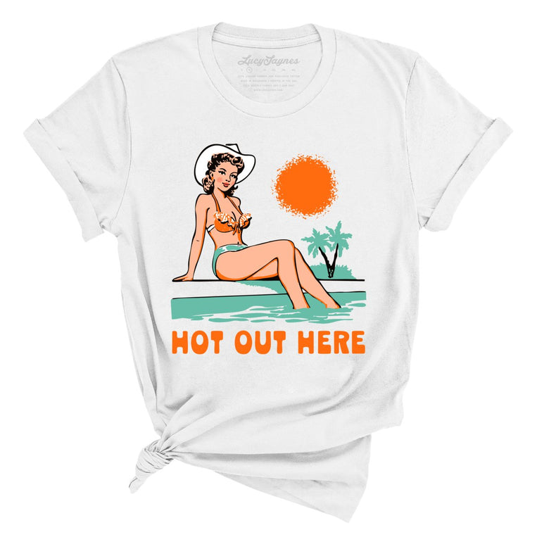 Hot Out Here Graphic Tee - White