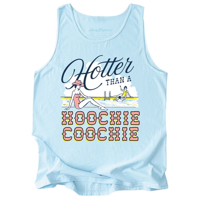 Hotter Than a Hoochie Coochie Comfort Colors Graphic Tank Top