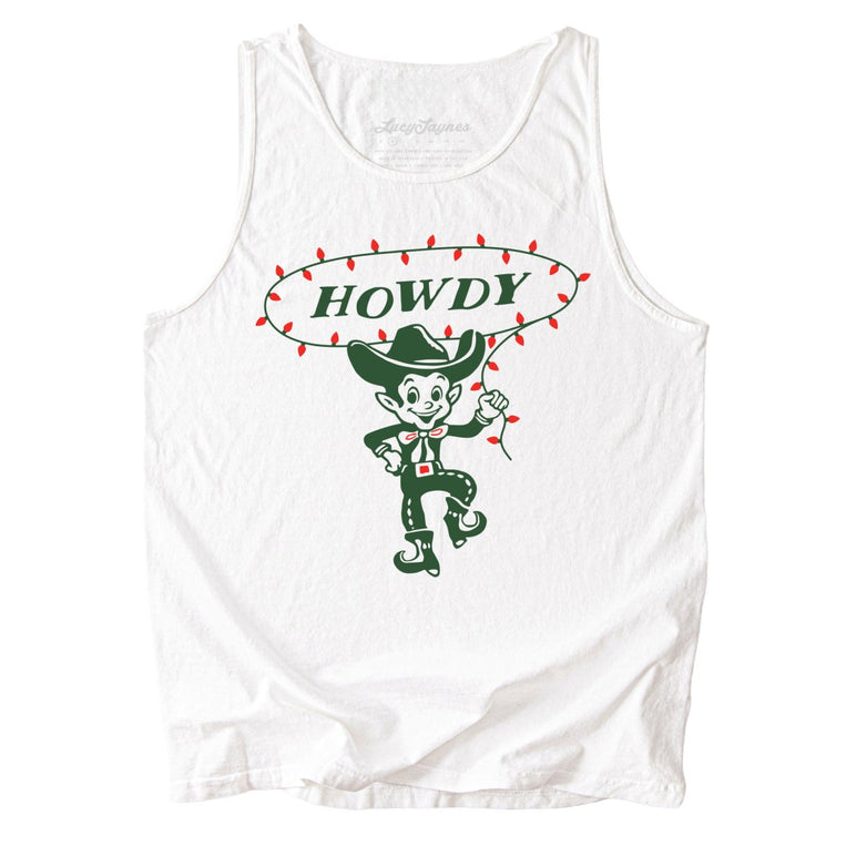Howdy Elf Comfort Colors Graphic Tank Top