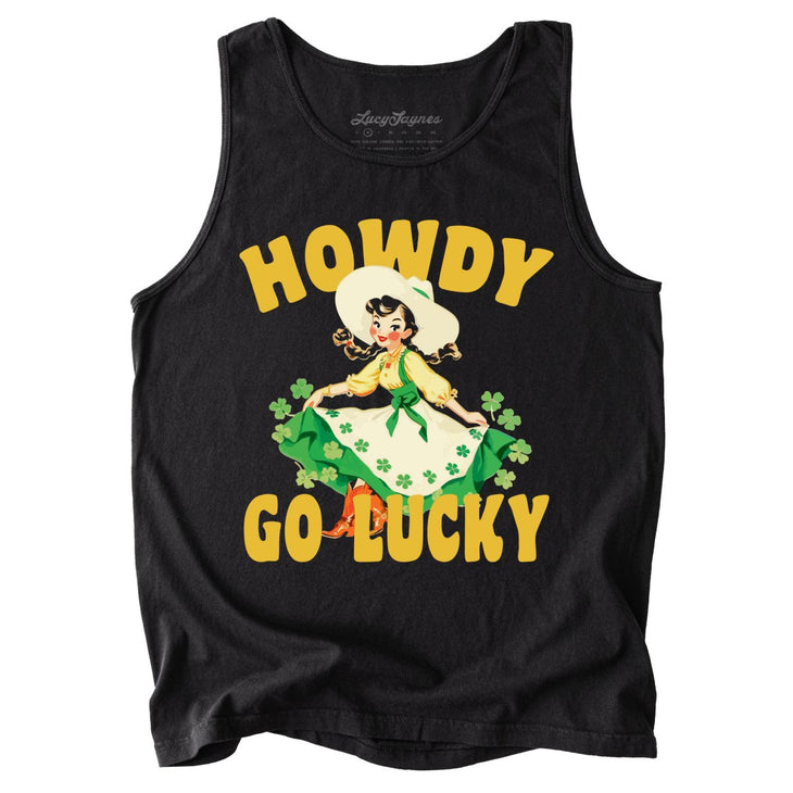 Howdy Go Lucky Comfort Colors Tank Top