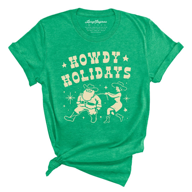 Howdy Holidays Graphic Tee - Heather Kelly