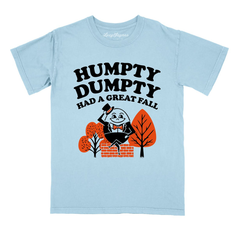 Humpty Dumpty Had A Great Fall Comfort Colors Graphic Tee - Chambray