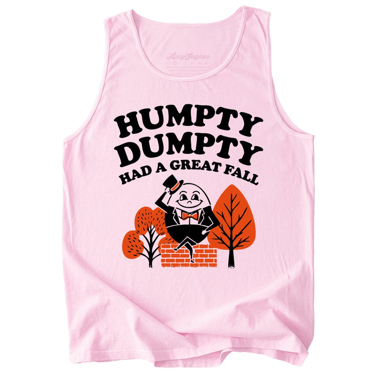 Humpty Dumpty Had A Great Fall Comfort Colors Graphic Tank Top - Blossom